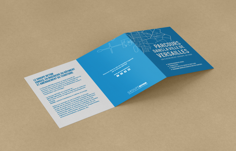 graphisme design depliant entreprise versailles architecte communication la pieuvre