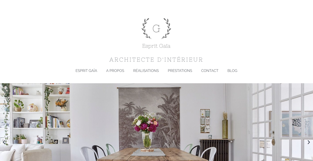 site web wordpress pour architecte intérieur versailles