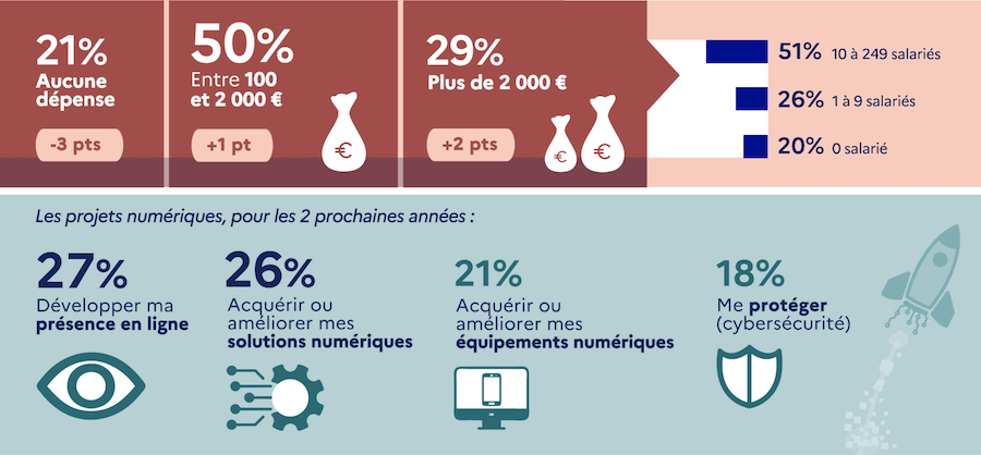 graphique du baromètre France Num 2024